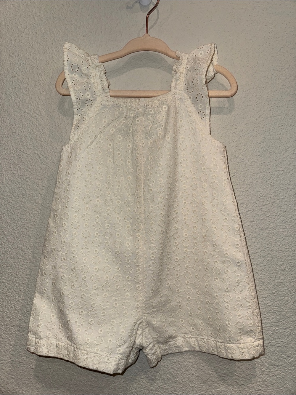 Zara White Eyelet Romper